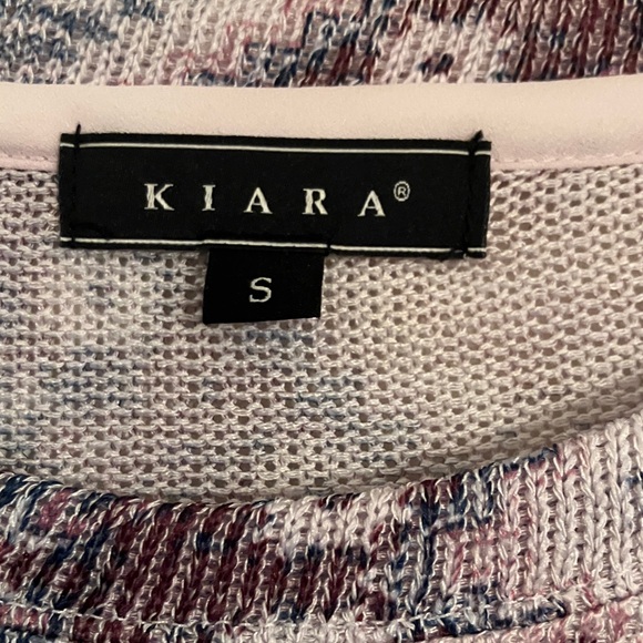 Kiara Women's Aztec Print Blouse - Pink and White - Picture 2 of 6